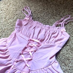 *SOLD* SHEIN Mod Lavender Corset Mini Dress